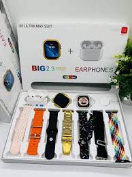 i20 Ultra Max Suit Smartwatch with Earphones