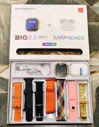 i20 Ultra Max Suit Smartwatch with Earphones