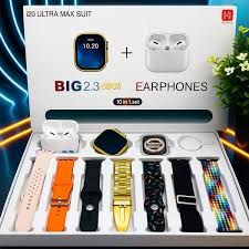 i20 Ultra Max Suit Smartwatch with Earphones