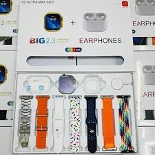 i20 Ultra Max Suit Smartwatch with Earphones
