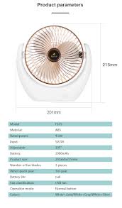 Mini Wall Fan – Portable USB Rechargeable Cooling Fan for Home & Office